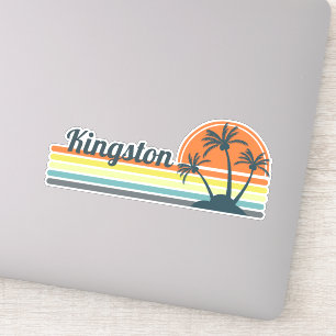 Retro Kingston Sunset Sticker