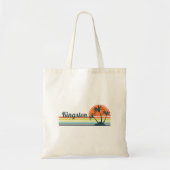 Retro Kingston Sunset Tote Bag (Voorkant)