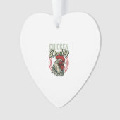 Retro Kip Daddy Haan Shirt Ontwerp_1 Ornament (voorkant)