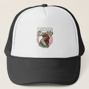 Retro Kip Daddy Haan Shirt Ontwerp_1 Trucker Pet