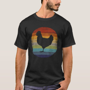Retro Kip Kippen Vogel Dier  Kip T-shirt
