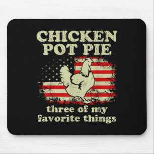 Retro Kip T E Drie Van Mijn Favoriete Dingen Leuk Muismat
