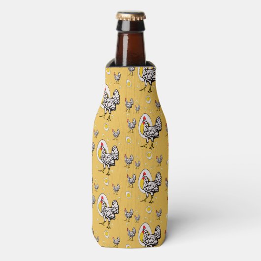 Retro Kippen Flesjeskoeler (Fles Voorkant)