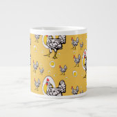 Retro Kippen Grote Koffiekop (Voorkant)