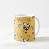 Retro Kippen Koffiemok (Voorkant rechts)