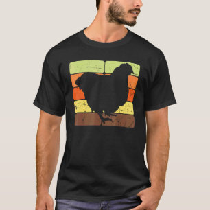 Retro Kippen Pluimvee Hen Kippen Kuiken Kip Kip T-shirt