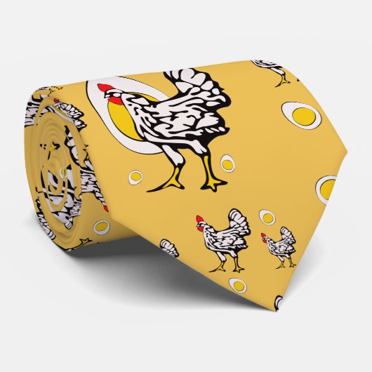 Retro Kippen Stropdas (Opgerold)