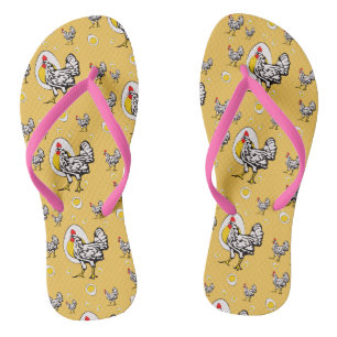 Retro Kippen Teenslippers