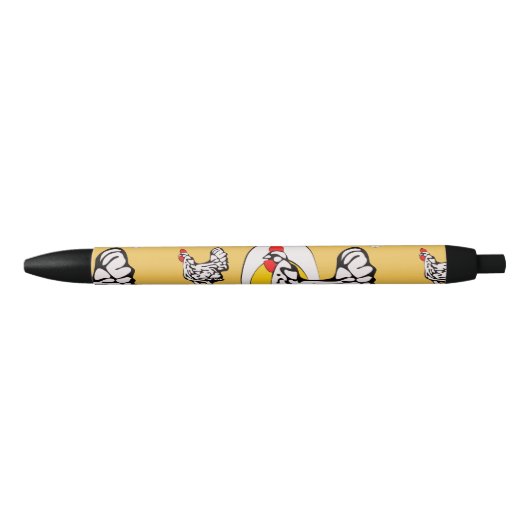 Retro Kippen Zwarte Inkt Pen (Voorkant)