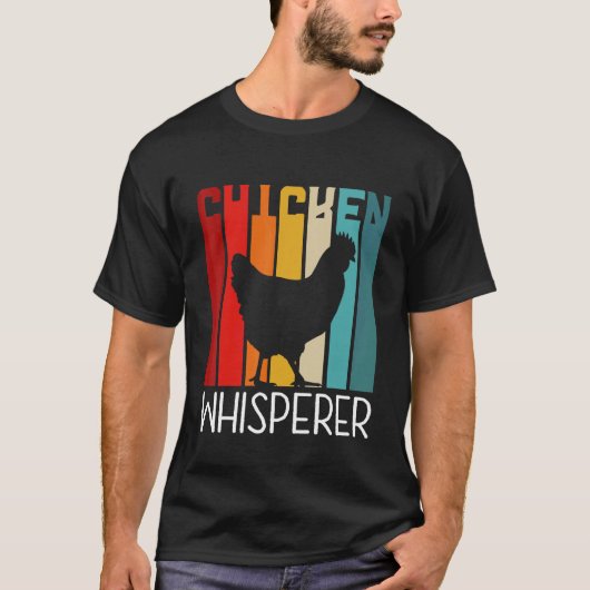 Retro kippenfluisteraar t-shirt (Voorkant)