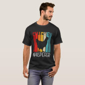 Retro kippenfluisteraar t-shirt (Voorkant volledig)