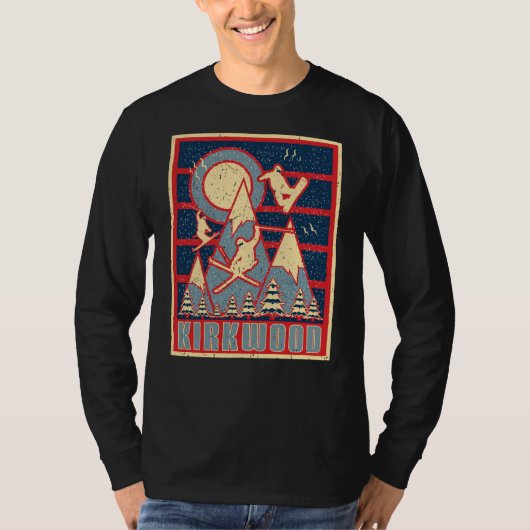 Retro Kirkwood Ski 80s T-shirt (Voorkant)