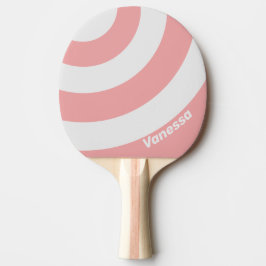Retro Kiss Drie Cirkel Streep met Naam Tafeltennisbatje