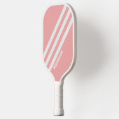 Retro Kiss Drie Strepen met Naam Pickleball Paddle (Links)
