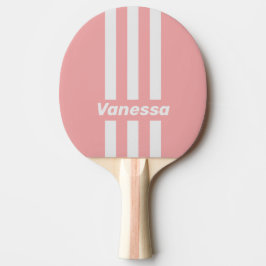 Retro Kiss Drie Strepen met Naam Tafeltennisbatje
