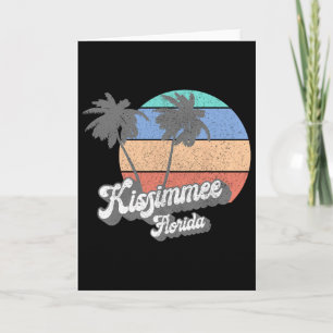 Retro Kissimmee Florida Fl Vintage Strand Surfen Kaart