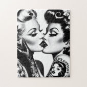 Retro Kissing Pin-ups Legpuzzel (Verticaal)