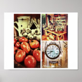 Retro Kitchen Afbeelding Poster (Voorkant)