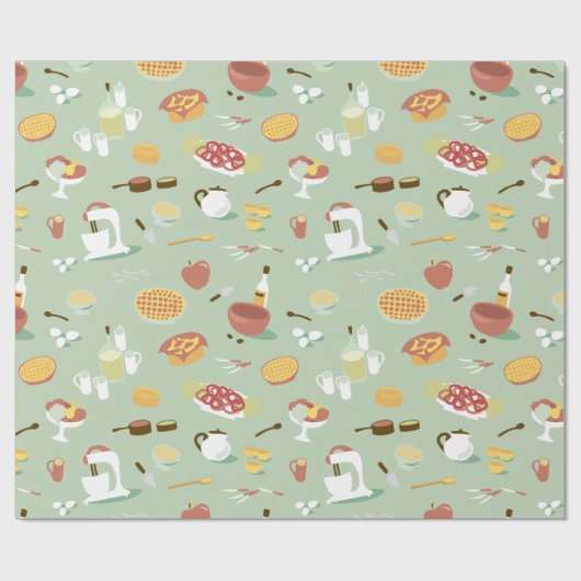 Retro Kitchen Cadeaupapier (Vlak)