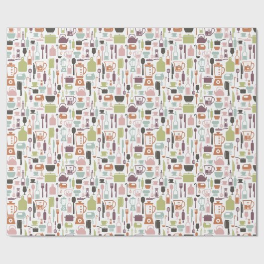 Retro Kitchen Cadeaupapier (Vlak)