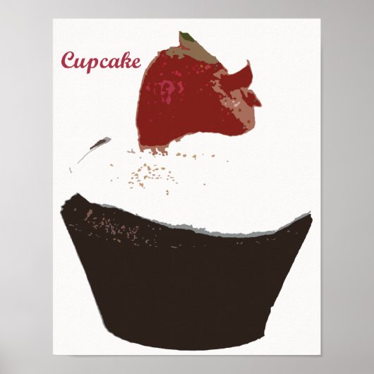 Retro Kitchen - Cupcake Poster (Voorkant)