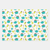 Retro Kitchen Decorative Pots Pans Utiers Thema Inpakpapier Vel (Voorkant 2)