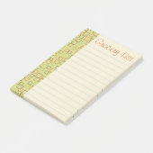 Retro Kitchen Grocery List Post It Notes Gift (Schuin)