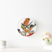 Retro Kitchen Home Canning in Apron Clock  Ronde Klok (Huis)