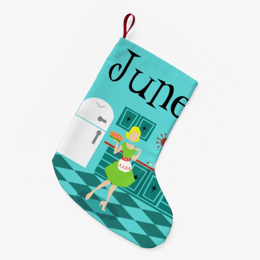  Retro Kitchen kerstaking Kleine Kerstsok (Voorkant (Hangend))