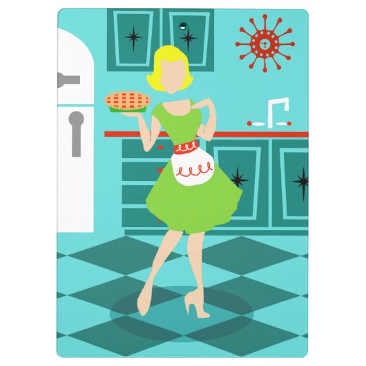 Retro Kitchen Klembord (Achterkant)