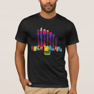 Retro Kitchen Koken (ik hou van koken) T-shirt