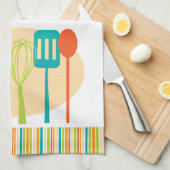 Retro Kitchen Koking Utiers Dish Towel Theedoek (Quarter Fold)