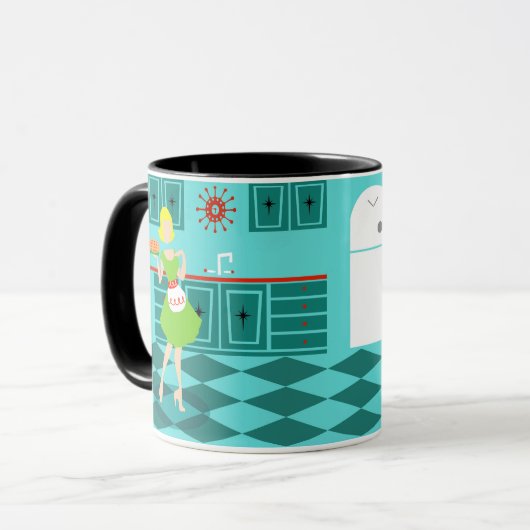 Retro Kitchen-Mok Mok (Voorkant links)