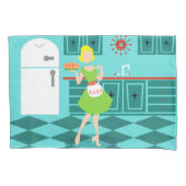 Retro Kitchen Pillowcase Kussensloop (Voorkant)