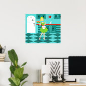 Retro Kitchen Poster (Thuiskantoor)