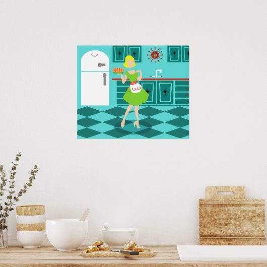 Retro Kitchen Poster (Keuken)