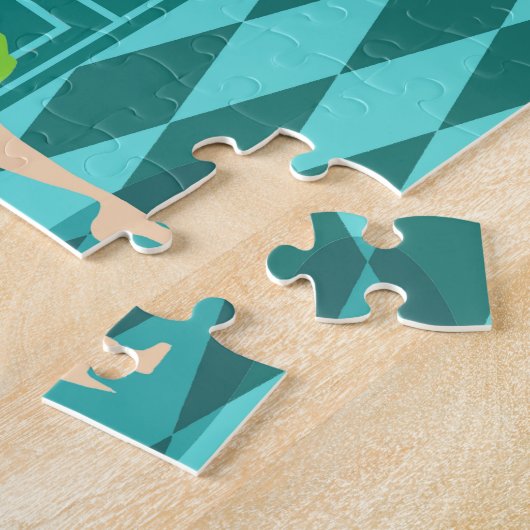 Retro Kitchen Puzzle Legpuzzel (Zijkant)