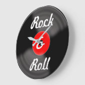 Retro Kitchen Rock en Roll Red Record wandklok (Hoek)