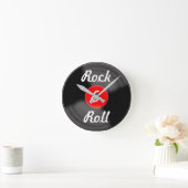 Retro Kitchen Rock en Roll Red Record wandklok (Huis)