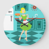 Retro Kitchen Round Acrylwand