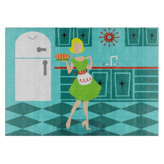 Retro Kitchen snijraad Snijplank (Voorkant)