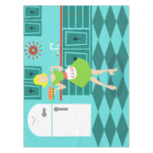 Retro Kitchen Tablecloth Tafelkleed (Voorkant)