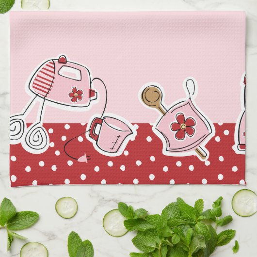 Retro Kitchen Towel Theedoek (Gevouwen)