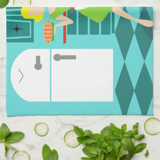 Retro Kitchen Towels Theedoek (Gevouwen)