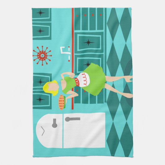 Retro Kitchen Towels Theedoek (Verticaal)