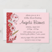 Retro Kitchen Wedding Shower-uitnodigingen Kaart (Voorkant)