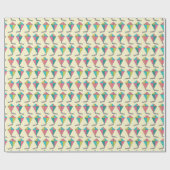 Retro Kite Pattern Cadeaupapier (Vlak)