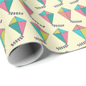 Retro Kite Pattern Cadeaupapier (Rol Hoek)