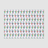 Retro Kite Pattern Tissuepapier (Voorkant)