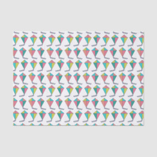 Retro Kite Pattern Tissuepapier